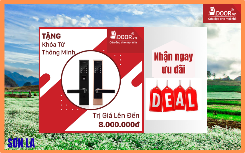Nhận ngay ưu đãi tại Adoor cửa cuốn Đài Loan Sơn La