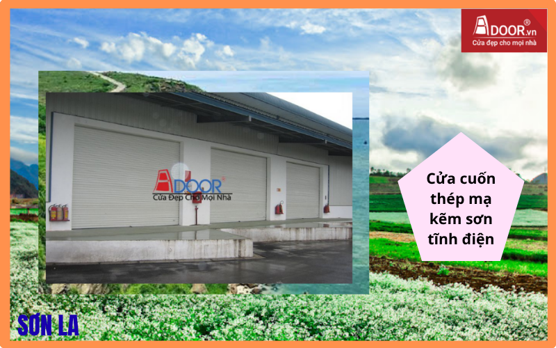 Cửa cuốn thép mạ kẽm sơn tĩnh điện – Chắc chắn, vận hành ổn định cửa cuốn Đài Loan Sơn La