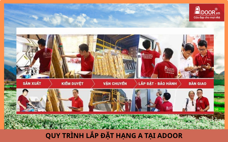 Quy trình lắp đặt hạng A Adoor cửa cuốn Đài Loan Sơn La