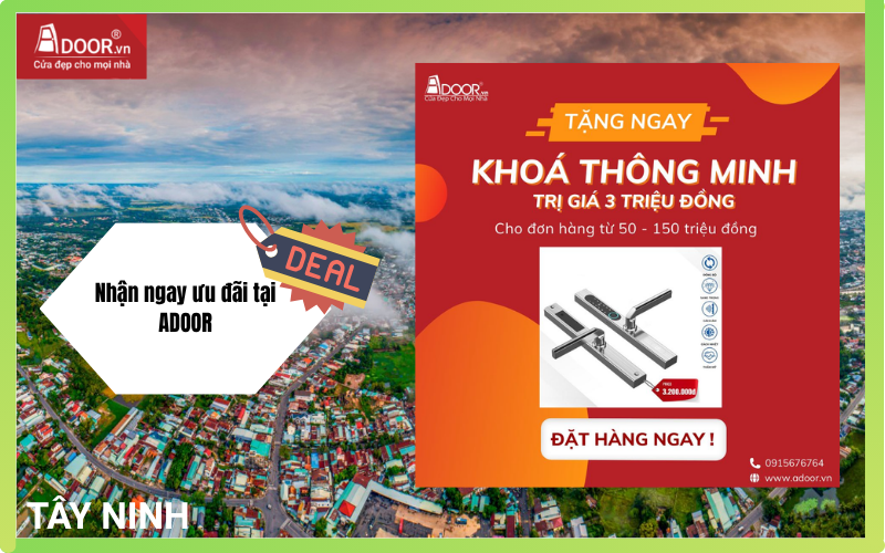nhận ngay ưu đãi tại Adoor cửa cuốn Đài Loan Tây Ninh