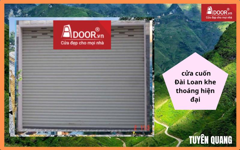 cửa cuốn Đài Loan Tuyên Quang khe thoáng hiện đại