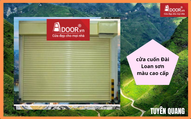 cửa cuốn Đài Loan Tuyên Quang sơn màu cao cấp