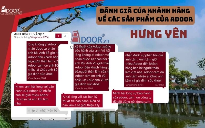 phản hồi từ khách hàng cửa cuốn khe thoáng Hưng Yên tại Adoor