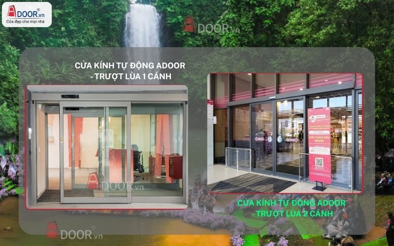 Cửa kính trượt lùa tự động 1- 2 cánh