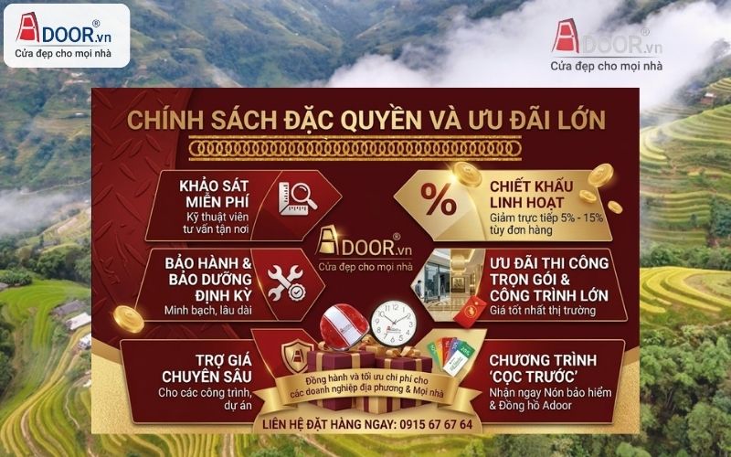 Đặc Quyền Ưu Đãi cửa kính tự động Hà Giang