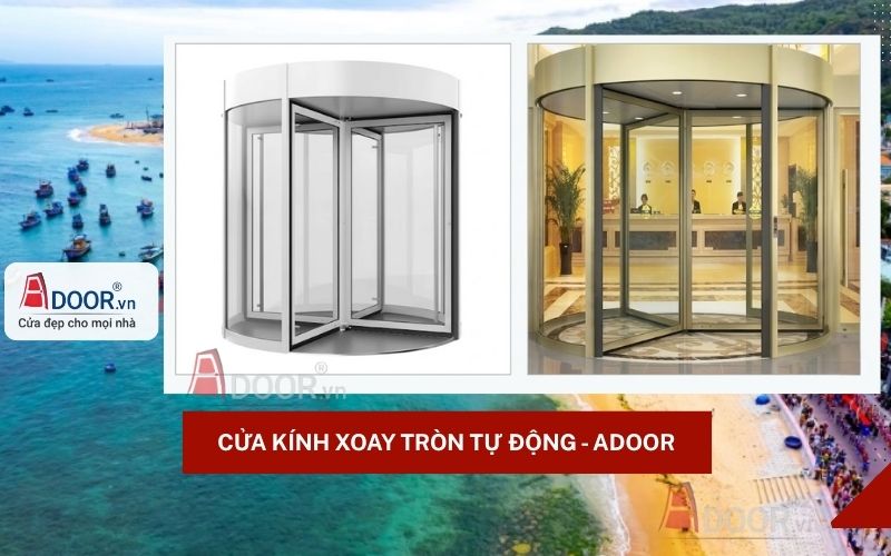 Cửa kính tự động Adoor - xoay tròn tư động
