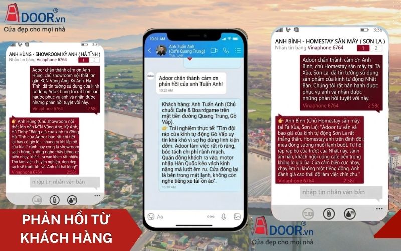 Phản hồi từ khách hàng Phản hồi từ khách hàng