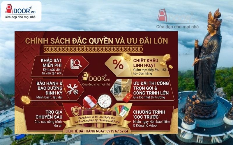Adoor áp dụng ưu đãi cho cửa kính tự động Tây Ninh