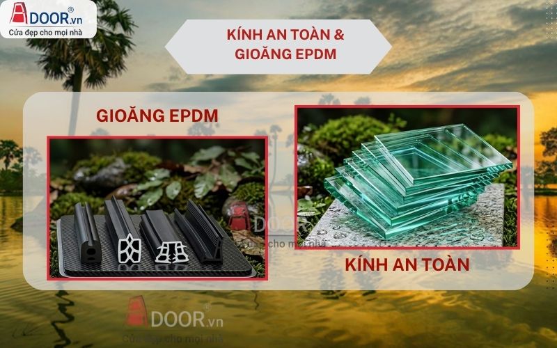 Kính an toàn & Hệ gioăng kín EPDM