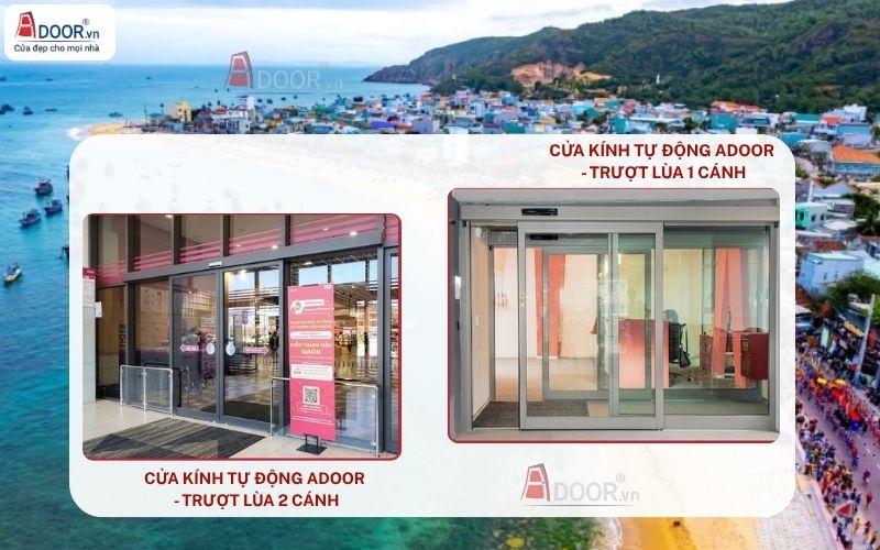 Cửa kính tự động Adoor - trượt lùa 1 và 2 cánh