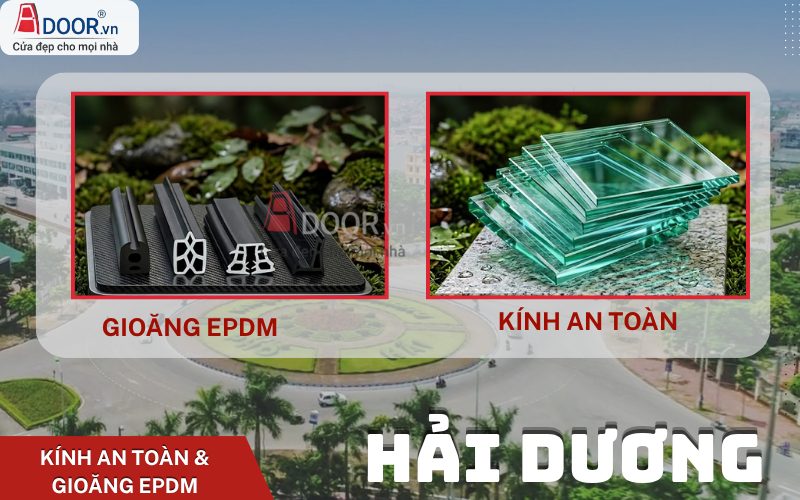 Gioăng cao su tổng hợp EPDM kép và kính an toàn Gioăng cao su tổng hợp EPDM kép và kính an toàn
