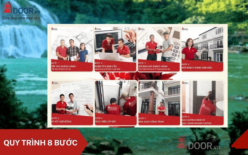 Quy trình thi công cửa kính tự động Bình Phước tại Adoor