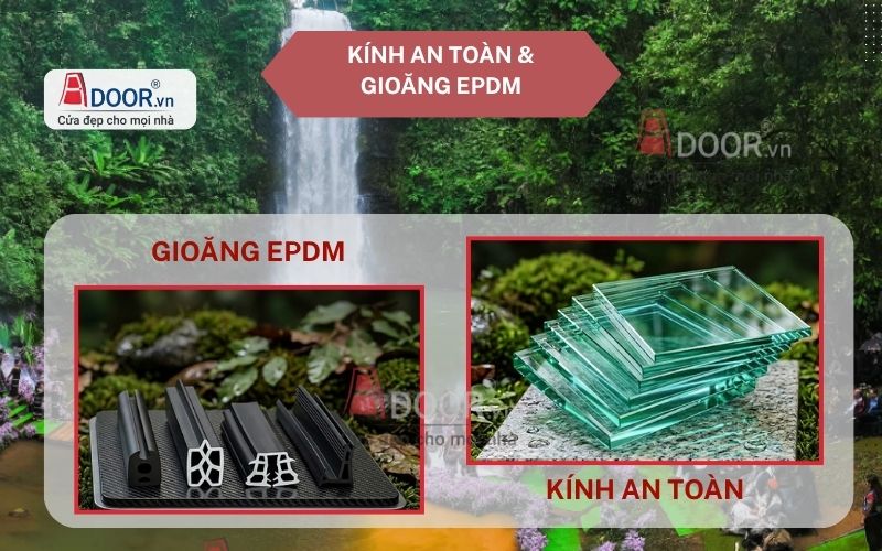 Hệ gioăng cao su EPDM và kính