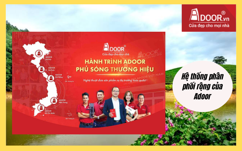 hệ thống phân phối rộng của Adoor cửa cuốn Đài Loan Nghệ An
