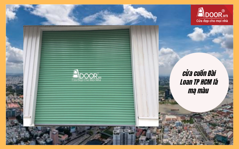 cửa cuốn Đài Loan TP HCM lá mạ màu (bản 80)