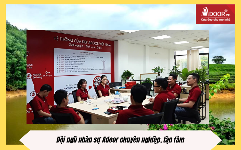 đội ngũ nhân sự Adoor chuyên nghiệp, tận tâm cửa cuốn Đài Loan Nghệ An