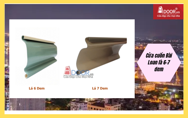 Cửa cuốn Đài Loan lá 6-7 dem cửa cuốn Đài Loan Hải Phòng
