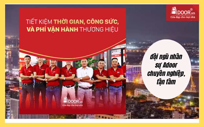 đội ngũ nhân sự Adoor chuyên nghiệp, tận tâm cửa cuốn Đài Loan Hải Phòng