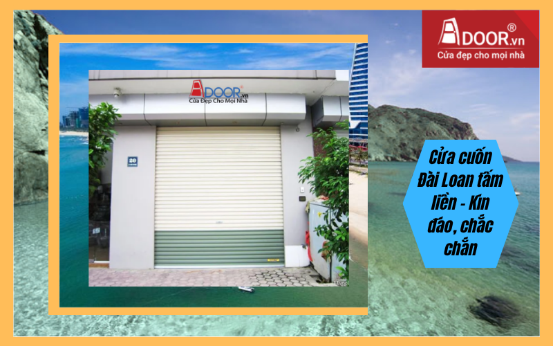Cửa cuốn Đài Loan Gia Lai tấm liền – Kín đáo, chắc chắn