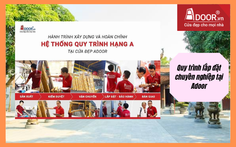 quy trình lắp đặt chuyên nghiệp Adoor cửa cuốn Đài Loan Bắc Ninh
