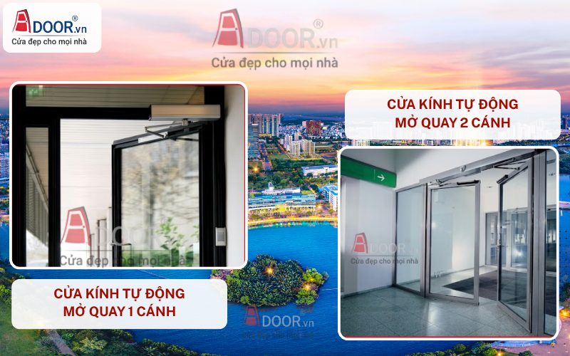 Cửa kính tự động Phú Mỹ Hưng mở quay 1-2 cánh đẩy Cửa kính tự động Phú Mỹ Hưng mở quay 1-2 cánh đẩy