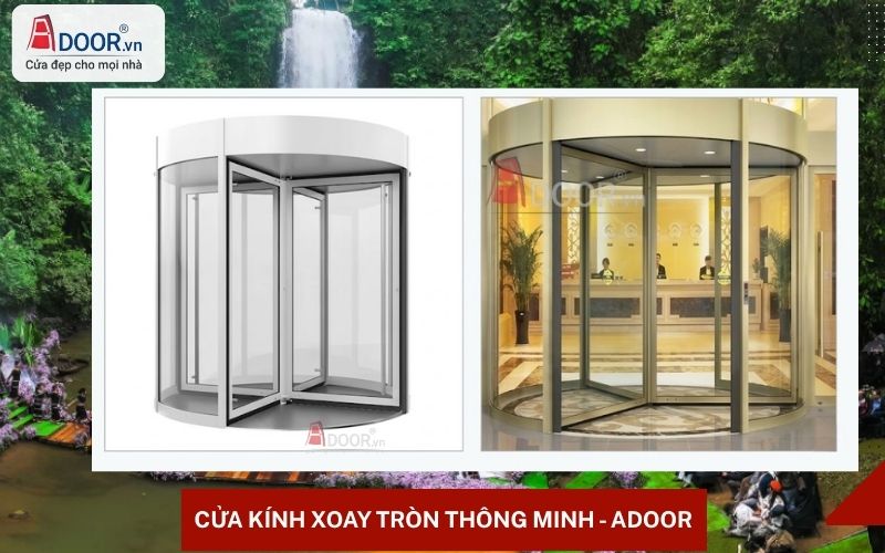 Cửa kính xoay tròn tự động Kon Tum
