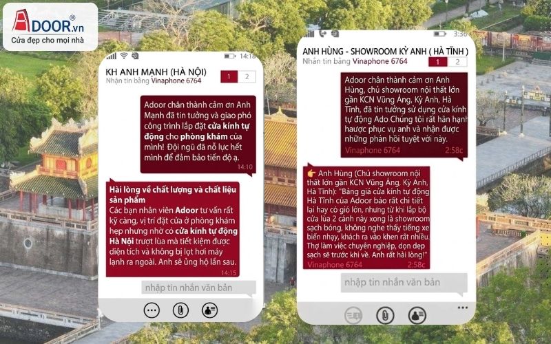 Hình ảnh phản hồi từ khách hàng Hình ảnh phản hồi từ khách hàng