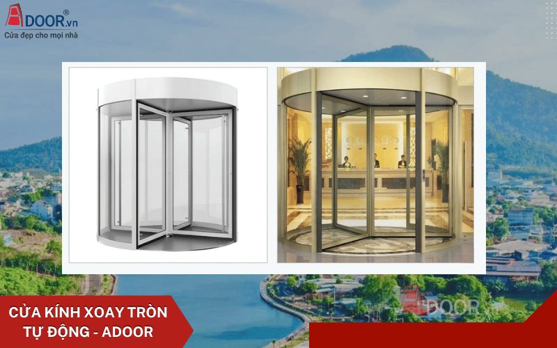 Cửa kính tự động Bình Phước - cửa kính xoay tròn tự động
