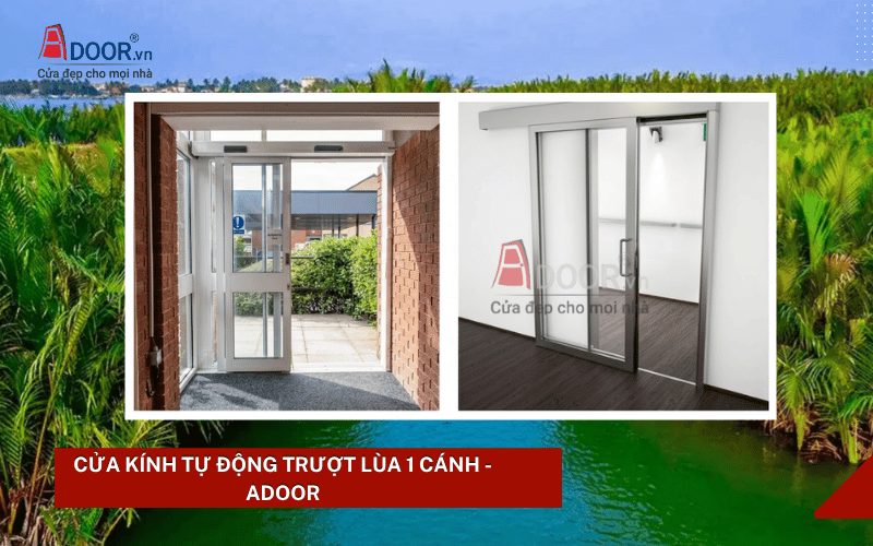 Cửa kính tự động Bến Tre - trượt lùa tự động 1 cánh Adoor Cửa kính tự động Bến Tre - trượt lùa tự động 1 cánh Adoor