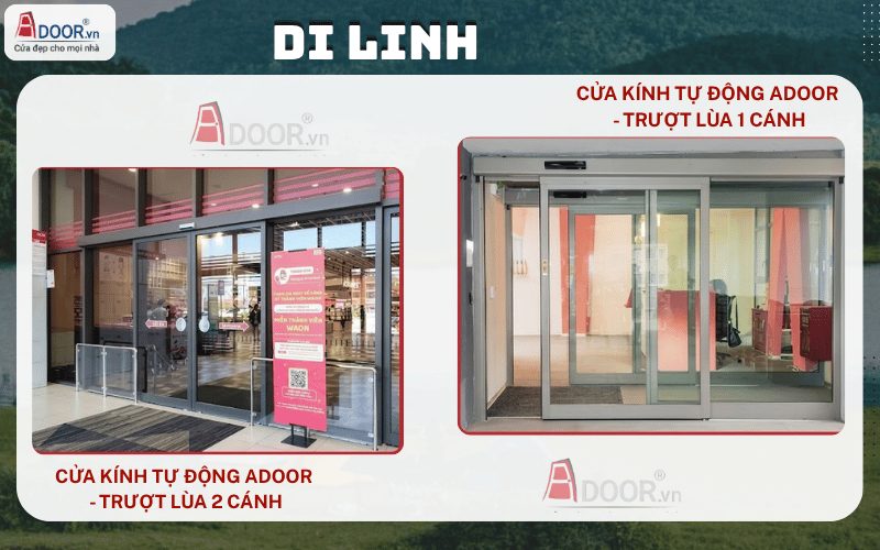 Cửa kính tự động Di Linh - cửa kính trượt lùa tự động tại Adoor Cửa kính tự động Di Linh - cửa kính trượt lùa tự động tại Adoor