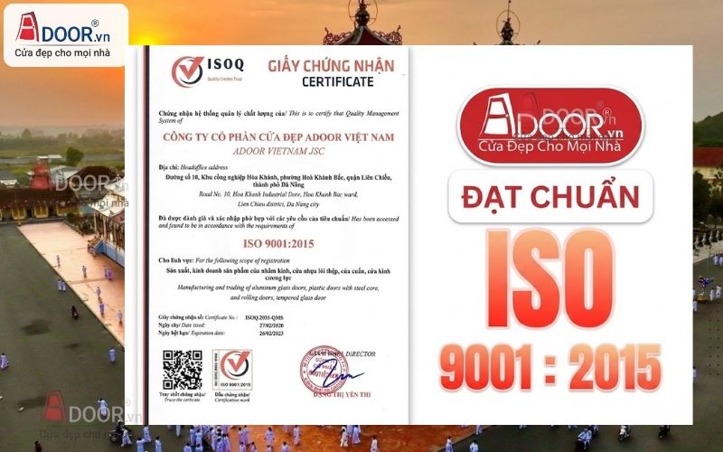Đạt chuẩn ISO Đạt chuẩn ISO