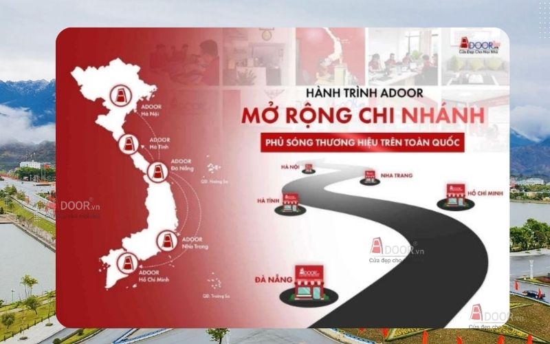 Hành trình chi nhánh Adoor Hành trình chi nhánh Adoor