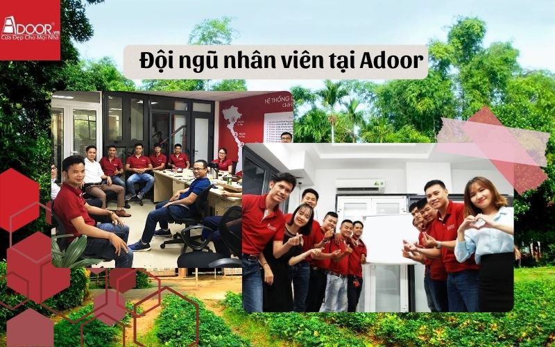đội ngũ nhân viên tại cửa cuốn khe thoáng Nghệ An