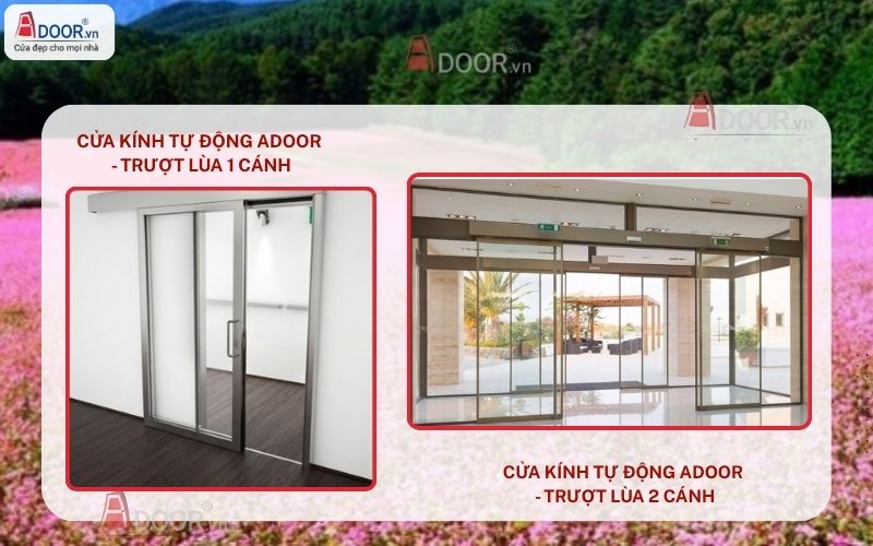Cửa kính tự động Hà Giang trượt lùa 1 - 2 cánh