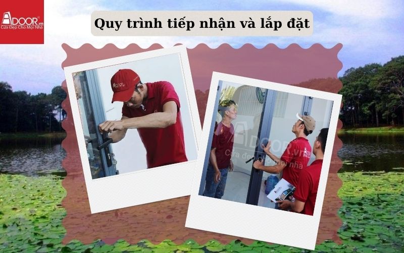 quy trình tiếp nhận và lắp đặt cửa cuốn khe thoáng Trà Vinh tại Adoor