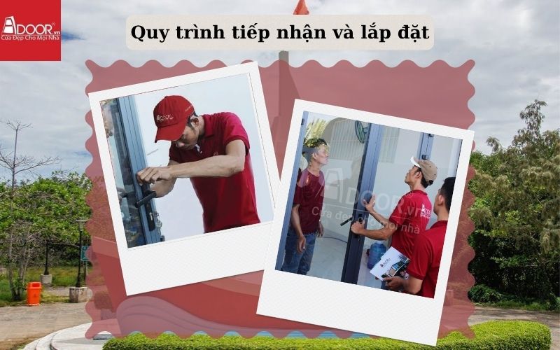 quy trình lắp đặt của cuốn khe thoáng Cà Mau Adoor