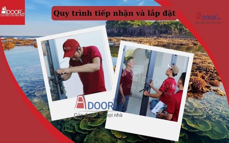 Quy trình lắp đặt cửa cuốn khe thoáng Quảng Ngãi tại Adoor