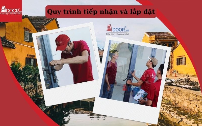 quy trình lắp đặt nhanh chóng cửa cuốn khe thoáng Hội An