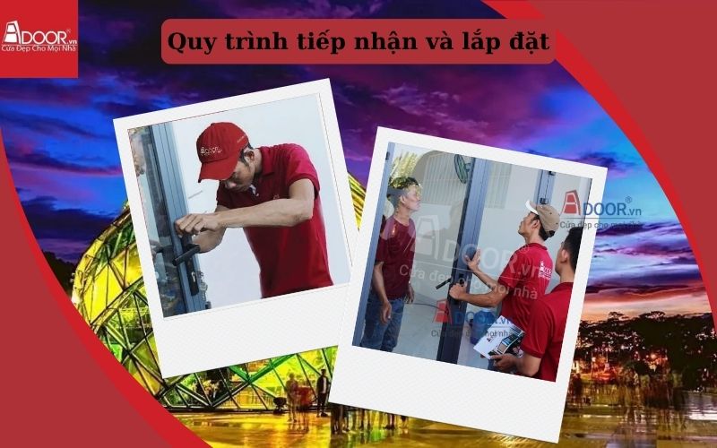 quy trình lắp đặt chuyên nghiệp cửa cuốn khe thoáng Đà Lạt tại Adoor