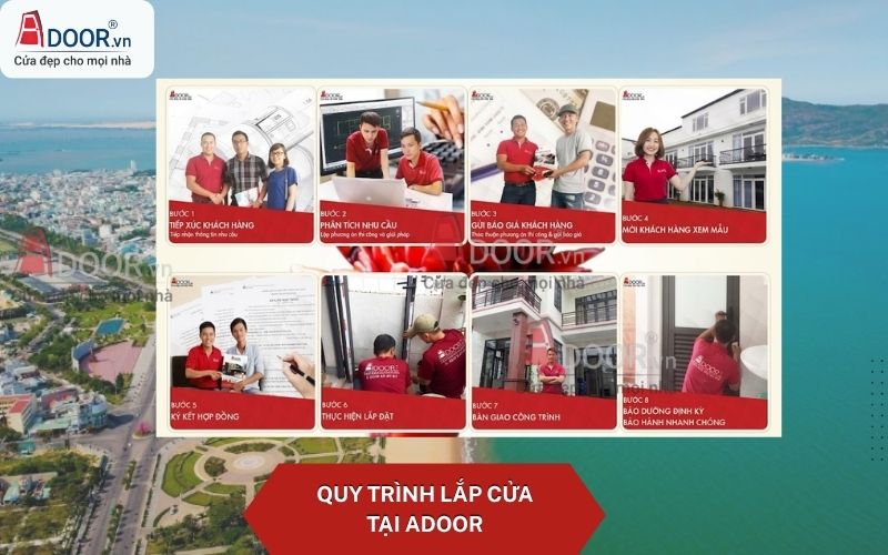 Quy trình bài bản đạt chuẩn tại Adoor