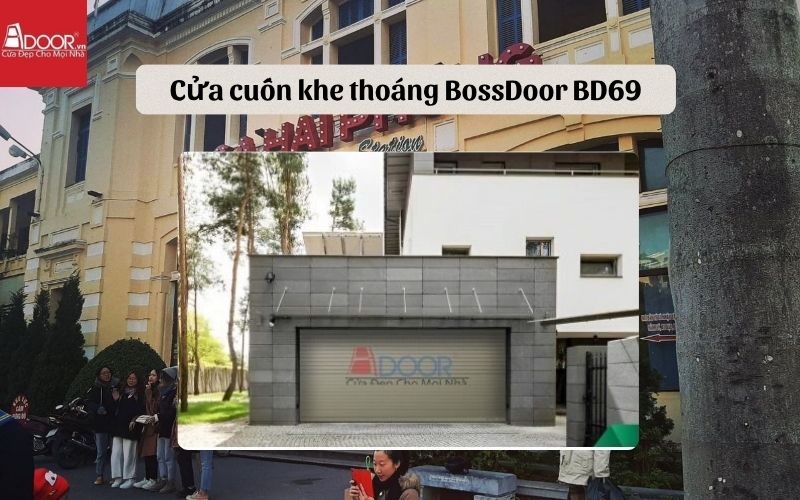 cửa cuốn khe thoáng Hải Phòng BossDoor BD69