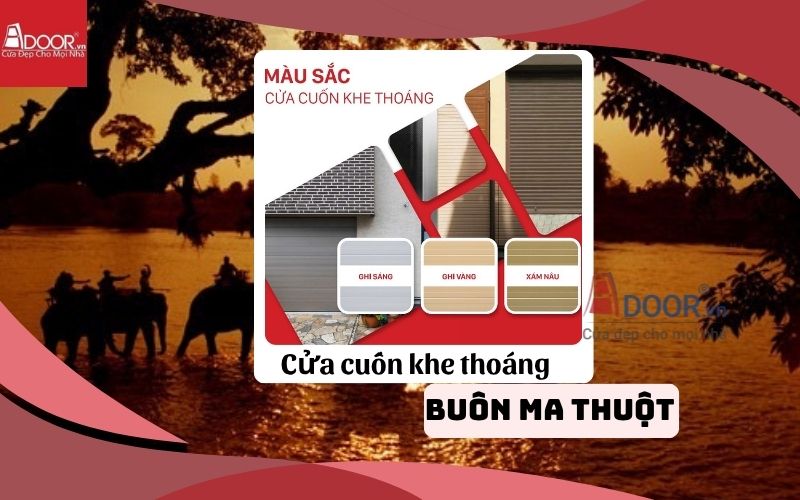 các mẫu cửa cuốn khe thoáng Buôn Ma Thuột