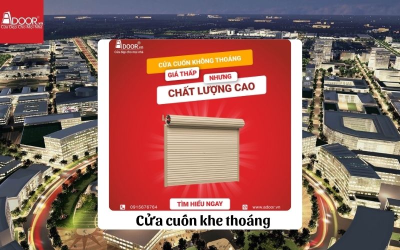 cửa cuốn khe thoáng Bình Dương tại Adoor