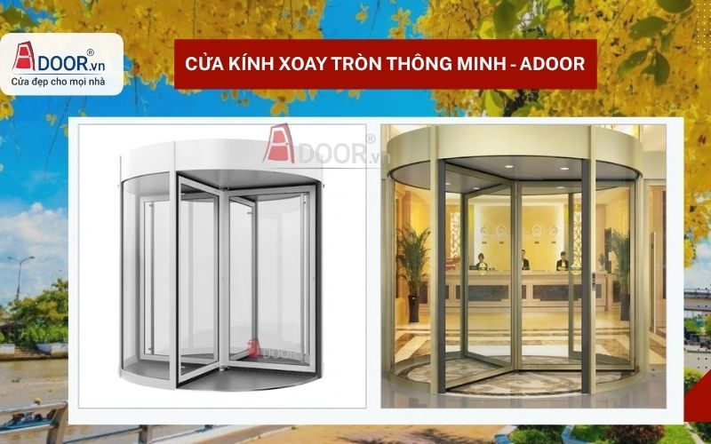 Cửa xoay tròn tự động thông minh Cửa xoay tròn tự động thông minh