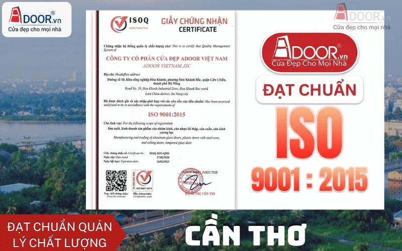 Giấy khẳng định chất lượng cửa kính chuẩn ISO Giấy khẳng định chất lượng cửa kính chuẩn ISO