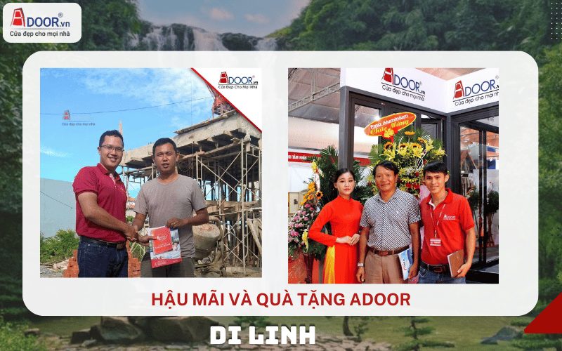 Adoor - Hậu mãi và tặng quà cho khách