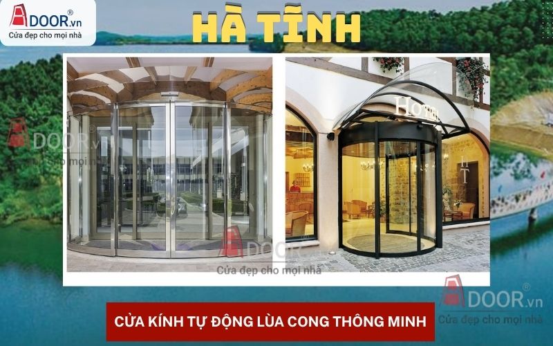 Cửa kính tự động Hà Tĩnh - cửa tự động lùa cong Adoor Cửa kính tự động Hà Tĩnh - cửa tự động lùa cong Adoor
