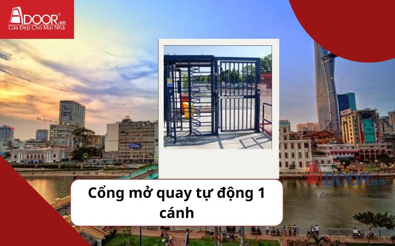 Cổng mở quay 1 cánh - Cửa cổng tự động Quận 4