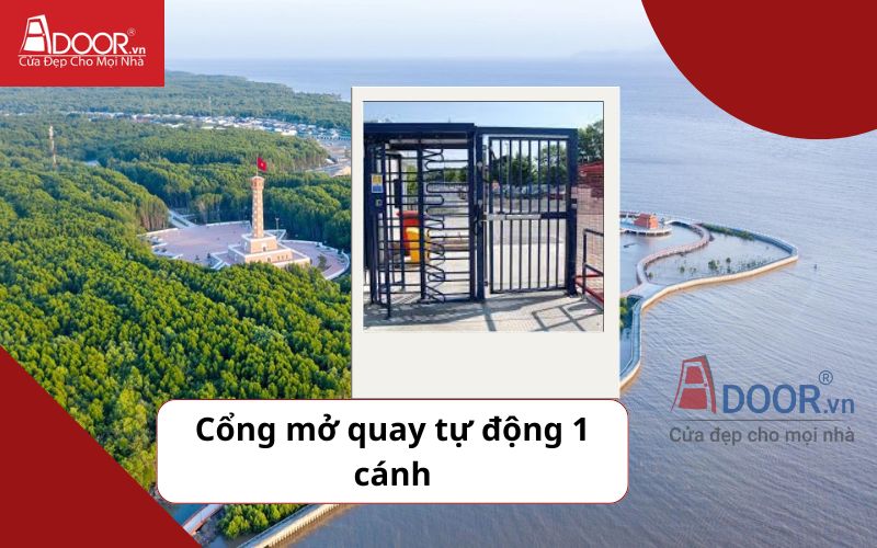 Cổng mở quay 1 cánh - Cửa cổng tự động Cà Mau