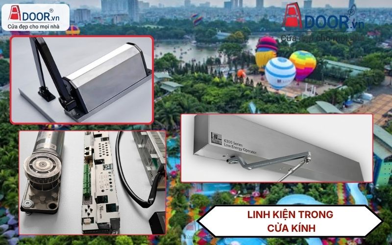 Cấu tạo và linh kiện cửa kính tự động Quận 11 HCM
